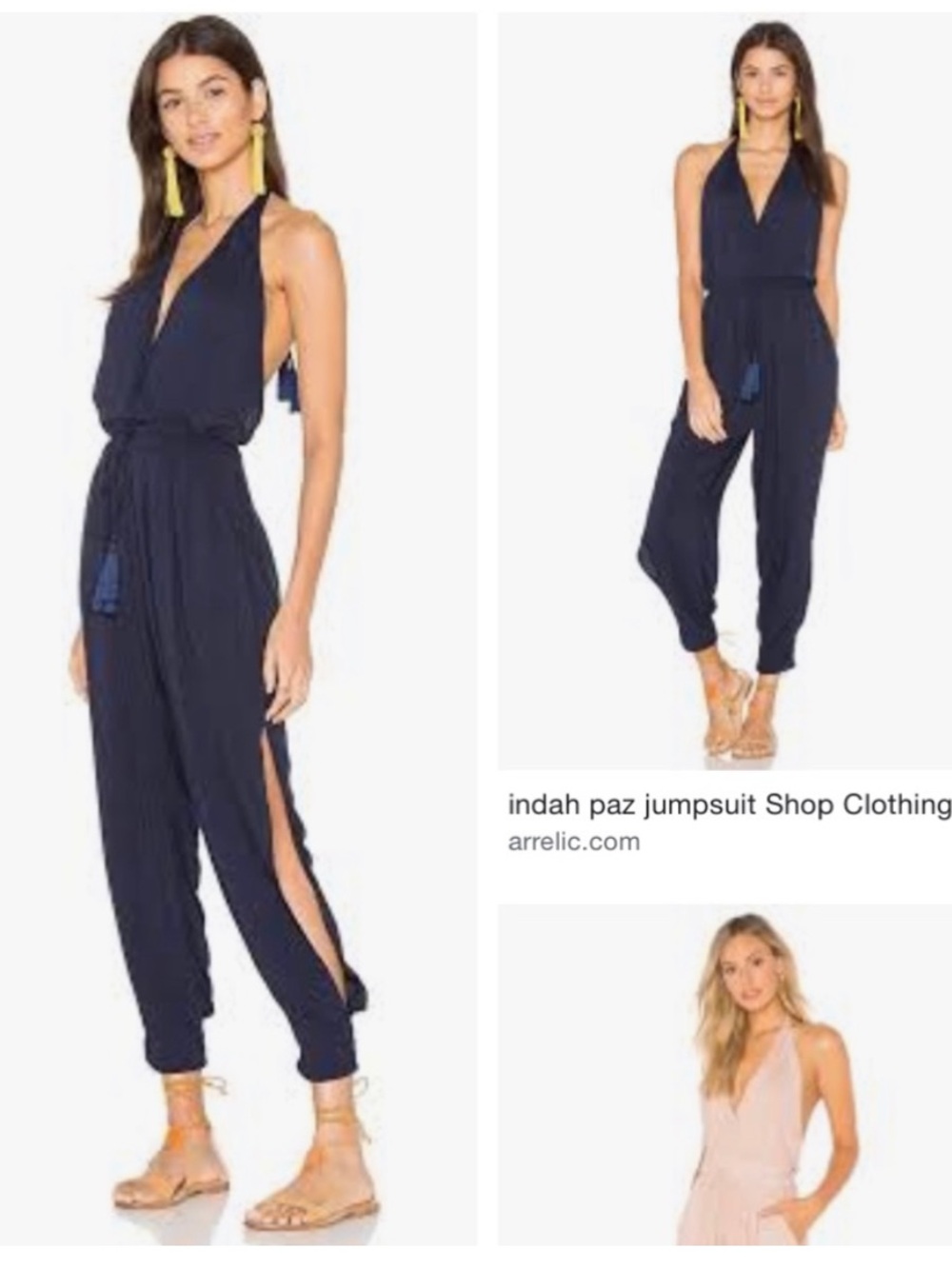 Indah Paz jumpsuit slit side 💙 S